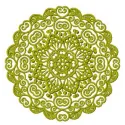 Lace doily 11 embroidery design featuring intricate snowflake patterns, ideal for home decor projects.