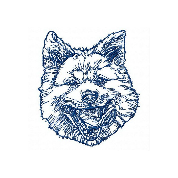 Japanese Akita 2 embroidery design - Embroidery Design