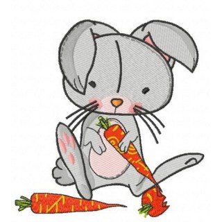 Sweet bunny 2 embroidery design - Embroidery Design
