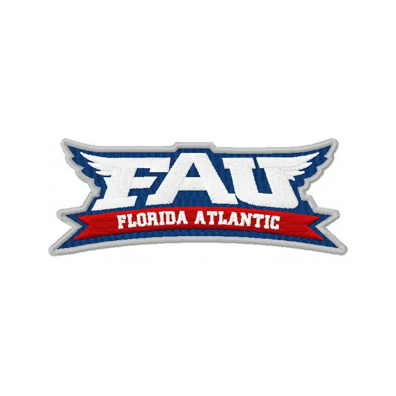 Florida Atlantic Owls logo 2 embroidery design preview showcasing intricate stitching patterns for fans.