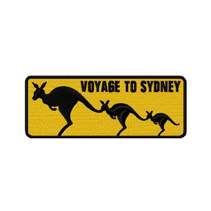 Voyage to Sydney embroidery design - Embroidery Design