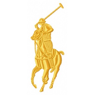 Polo player embroidery design - Embroidery Design
