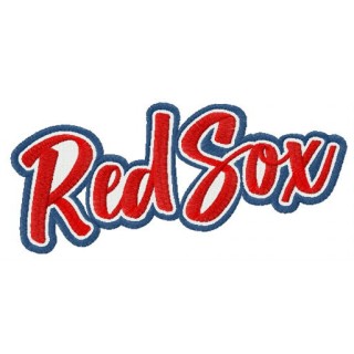 Red Sox wordmark logo embroidery design - Embroidery Design