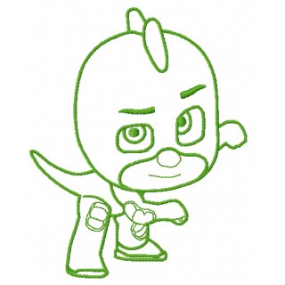 Gekko 3 embroidery design - Embroidery Design