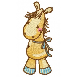 Cute pony 2 embroidery design - Embroidery Design