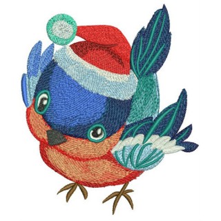 Tiny santa hat for birdie embroidery design - Embroidery Design