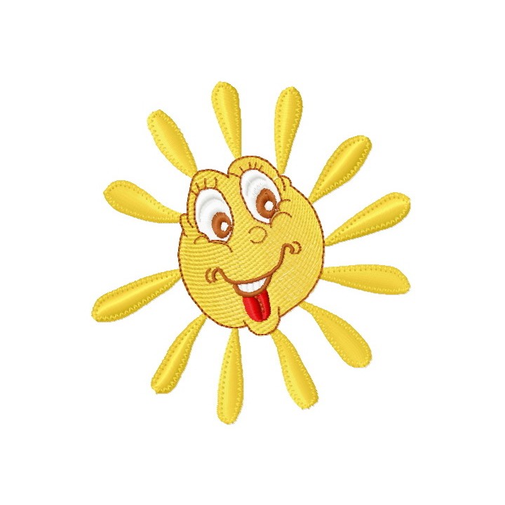 Sun 5 embroidery design - Embroidery Design