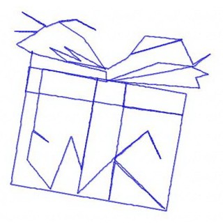 Present embroidery design - Embroidery Design