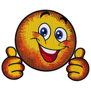 Funny smile embroidery design - Embroidery Design