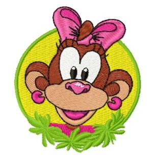 Funny monkey 2 embroidery design - Embroidery Design