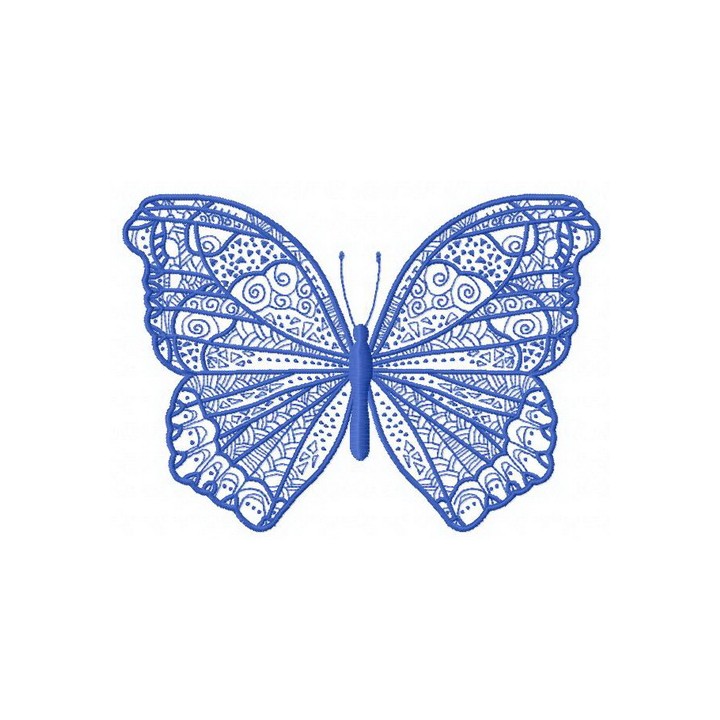 Night blue butterfly 2 embroidery design - Embroidery Design