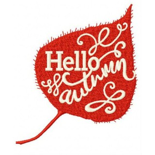 Hello autumn 3 embroidery design - Embroidery Design