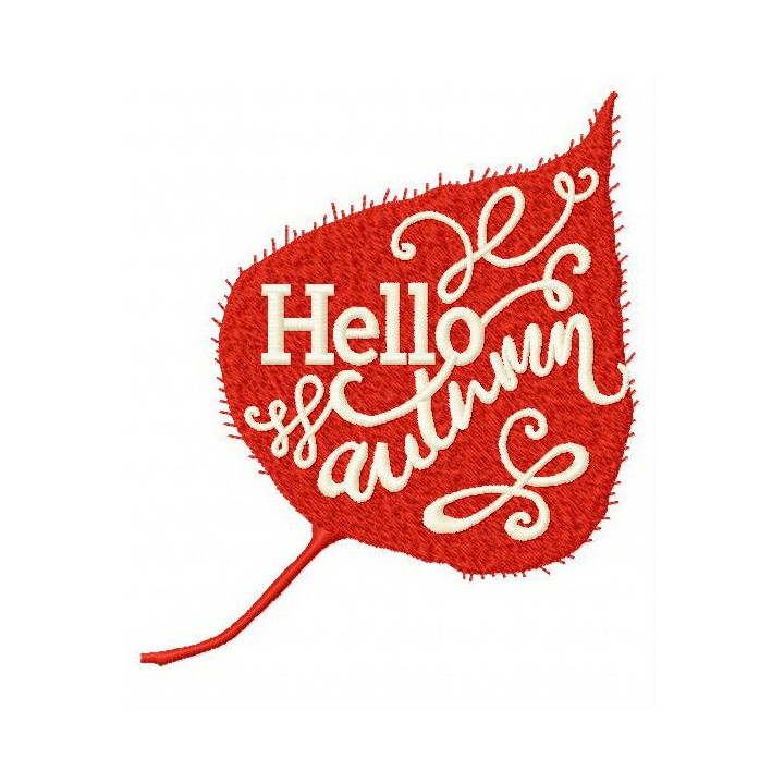 Hello autumn 3 embroidery design - Embroidery Design