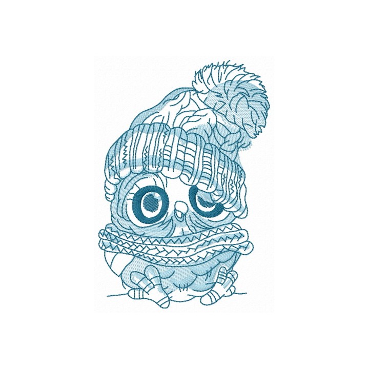 Baby owl 4 embroidery design - Embroidery Design