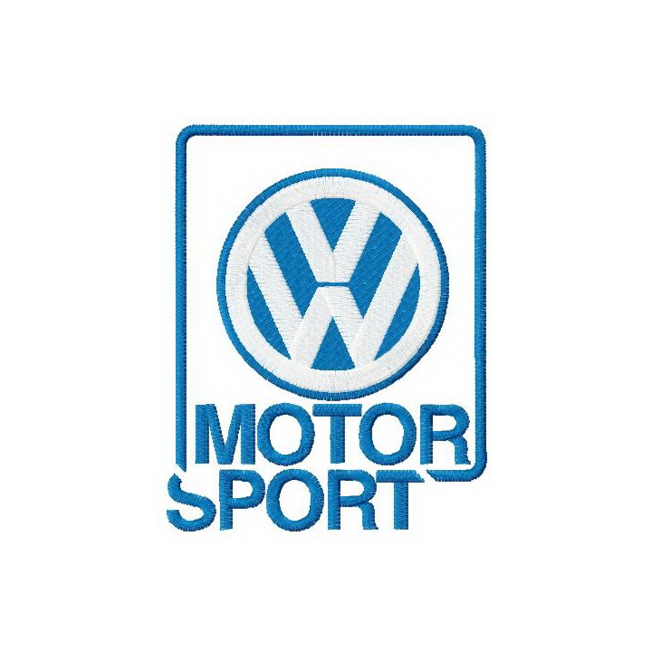 Volkswagen motor sport embroidery design - Embroidery Design
