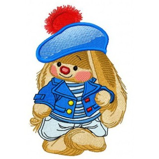 Bunny Mi the sailor 2 embroidery design - Embroidery Design