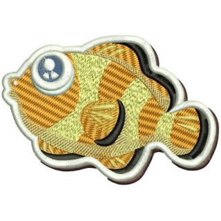 Clownfish embroidery design - Embroidery Design