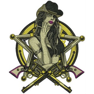 Sheriff's girlfriend 2 embroidery design - Embroidery Design