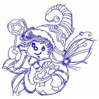 Christmas elf 3 embroidery design - Embroidery Design