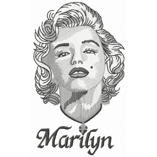 Gorgeous Marilyn 2 embroidery design - Embroidery Design