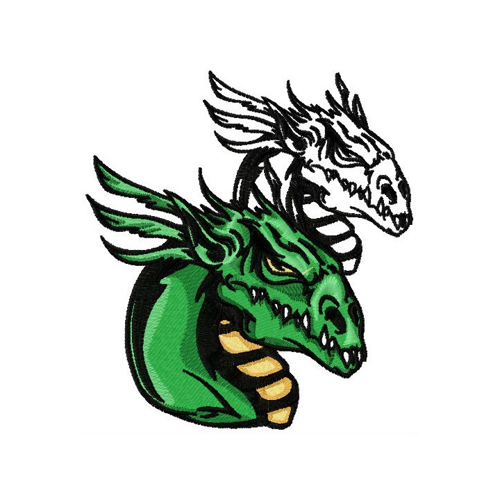 Dragon's shadow embroidery design - Embroidery Design