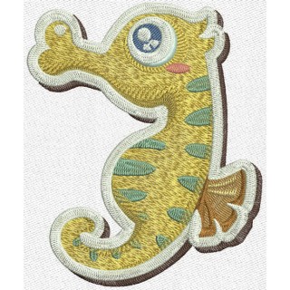 Sea horse embroidery design - Embroidery Design