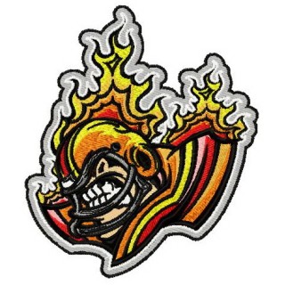 Angry baseball player embroidery design - Embroidery Design