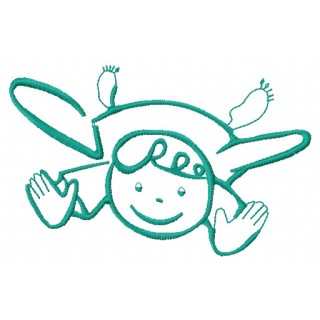 Cute little fairy 13 embroidery design - Embroidery Design