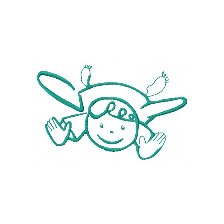 Cute little fairy 13 embroidery design - Embroidery Design