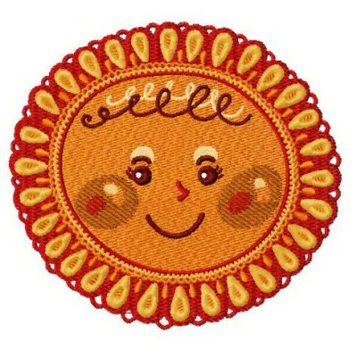 Preview of the Sun 3 embroidery design featuring a vibrant sun motif, perfect for summer projects.