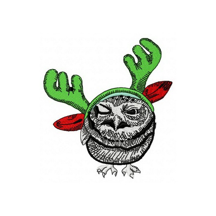 Christmas owls 6 embroidery design - Embroidery Design
