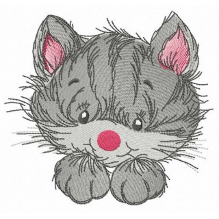 Striped pet embroidery design - Embroidery Design