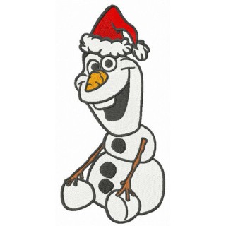 Merry Christmas Olaf embroidery design - Embroidery Design