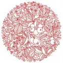 Fruit decoration 2 embroidery design preview showcasing vibrant stitched motifs of various fruits.