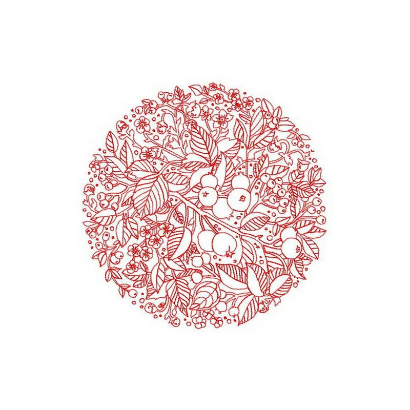 Fruit decoration 2 embroidery design preview showcasing vibrant stitched motifs of various fruits.