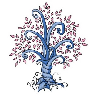 Magic tree 5 embroidery design - Embroidery Design