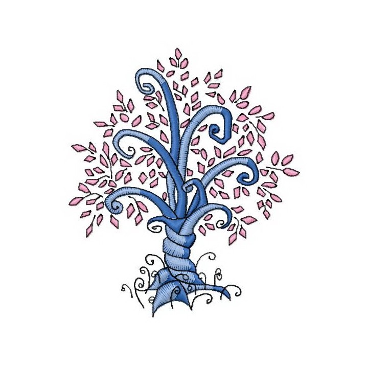 Magic tree 5 embroidery design - Embroidery Design
