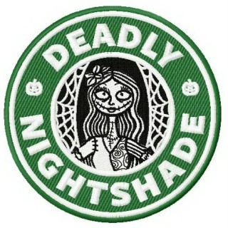 Deadly nightshade embroidery design - Embroidery Design