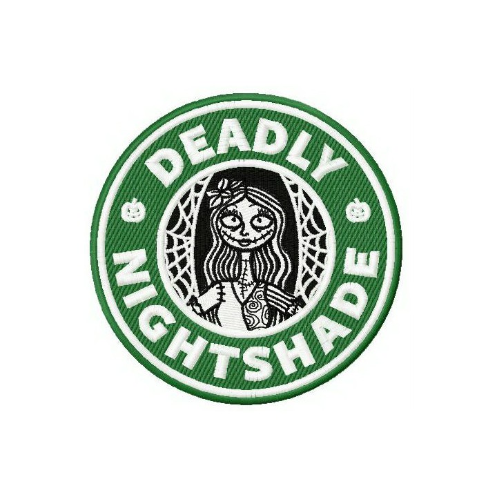 Deadly nightshade embroidery design - Embroidery Design