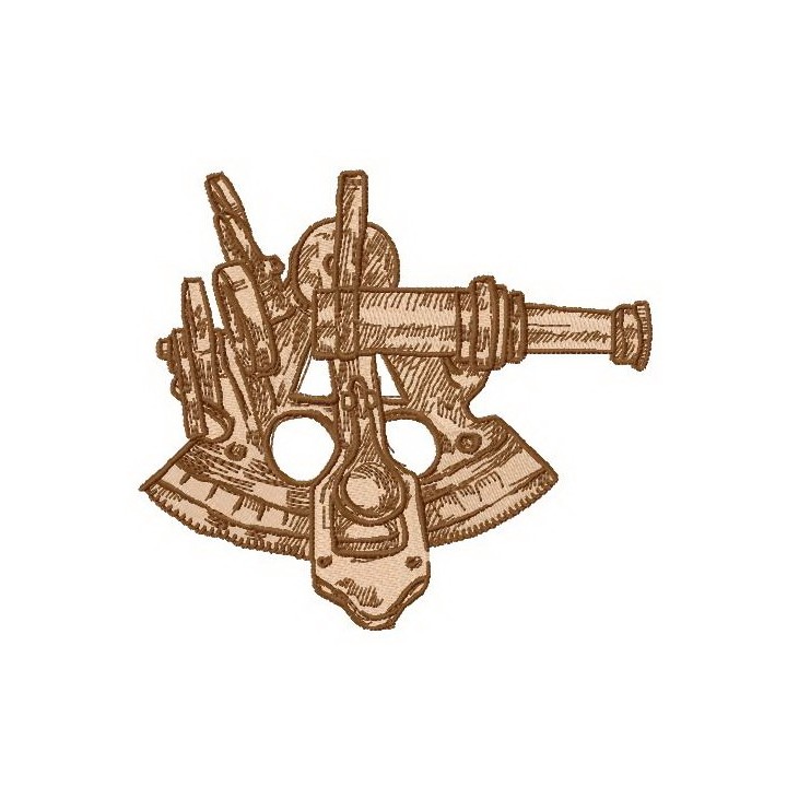 Sextant embroidery design - Embroidery Design