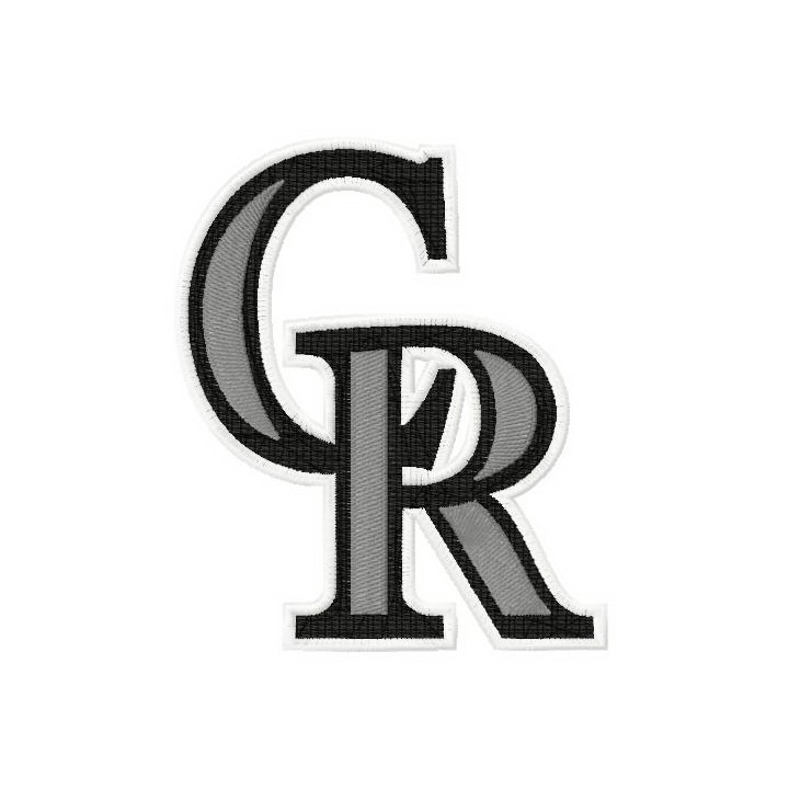Colorado Rockies cap insignia embroidery design - Embroidery Design