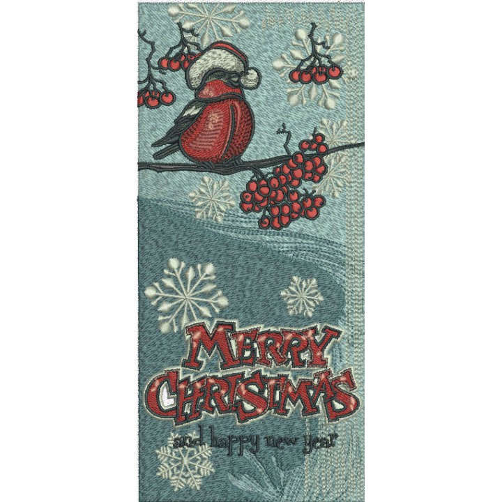Christmas bookmark 5 embroidery design - Embroidery Design