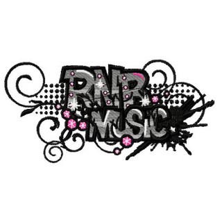 R'n'B music embroidery design - Embroidery Design