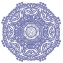 Lace doily 7 embroidery design featuring intricate snowflake patterns, ideal for home decor projects.