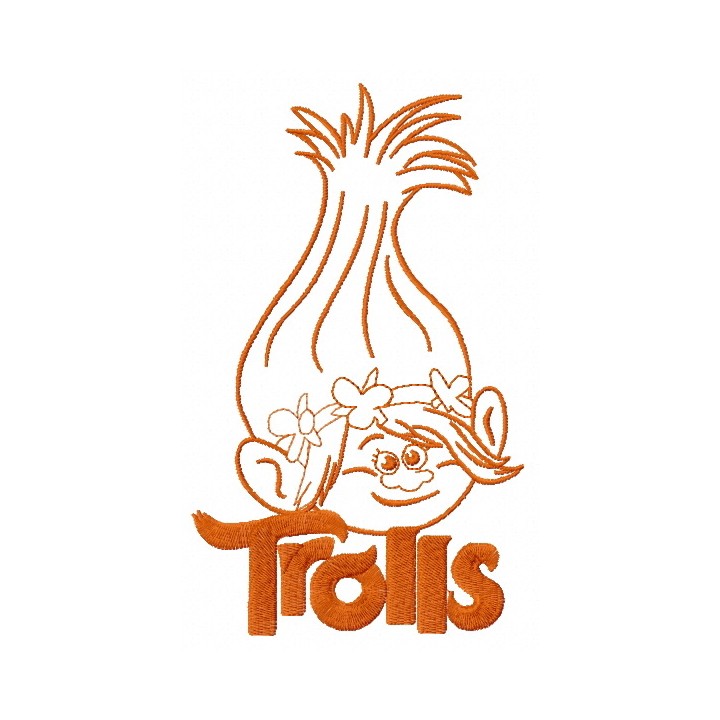 Princess Poppy 7 embroidery design - Embroidery Design