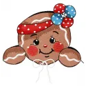 Preview of American gingerbread 3 embroidery design featuring a festive gingerbread motif for holiday stitching.