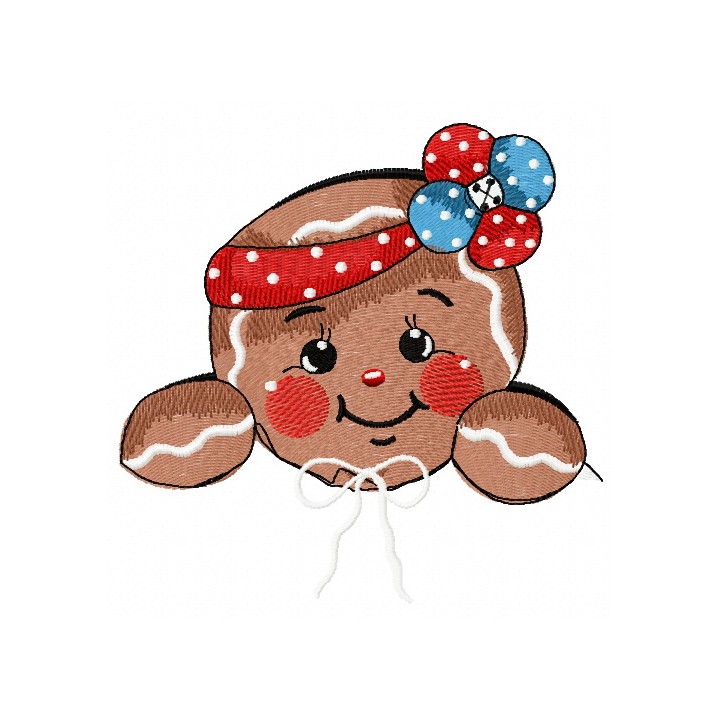 American gingerbread 3 embroidery design - Embroidery Design