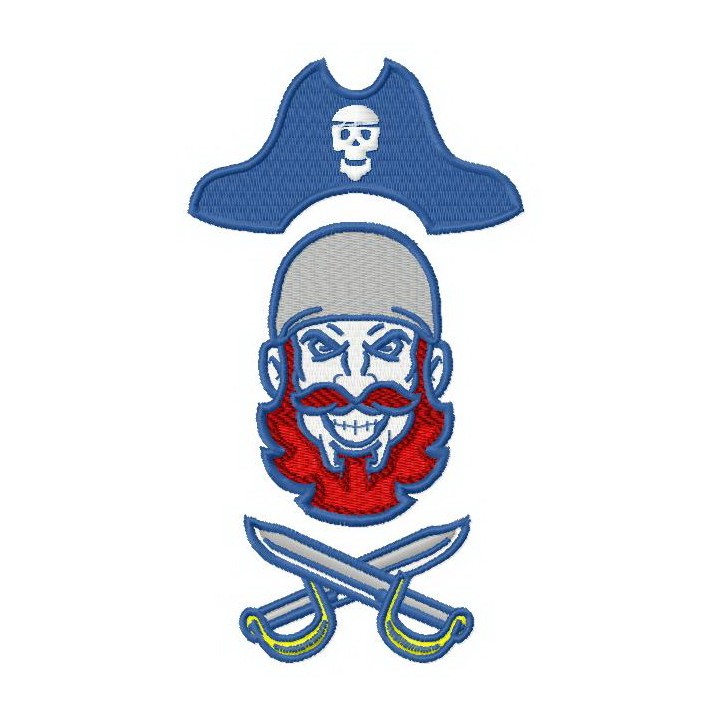 Pirate 4 embroidery design - Embroidery Design