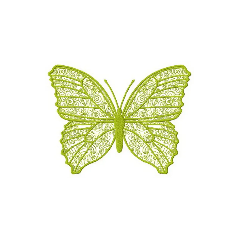 Blooming butterfly 2 embroidery design showcasing a vibrant butterfly motif for creative stitching projects.