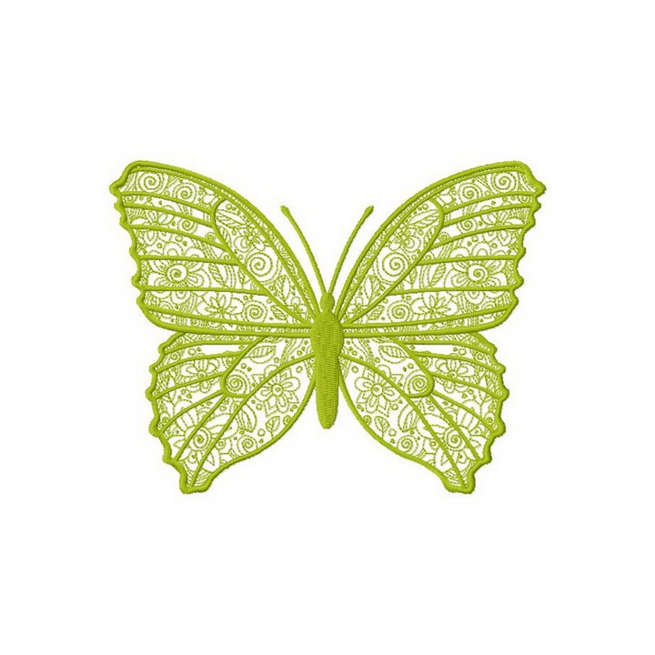 Blooming butterfly 2 embroidery design - Embroidery Design